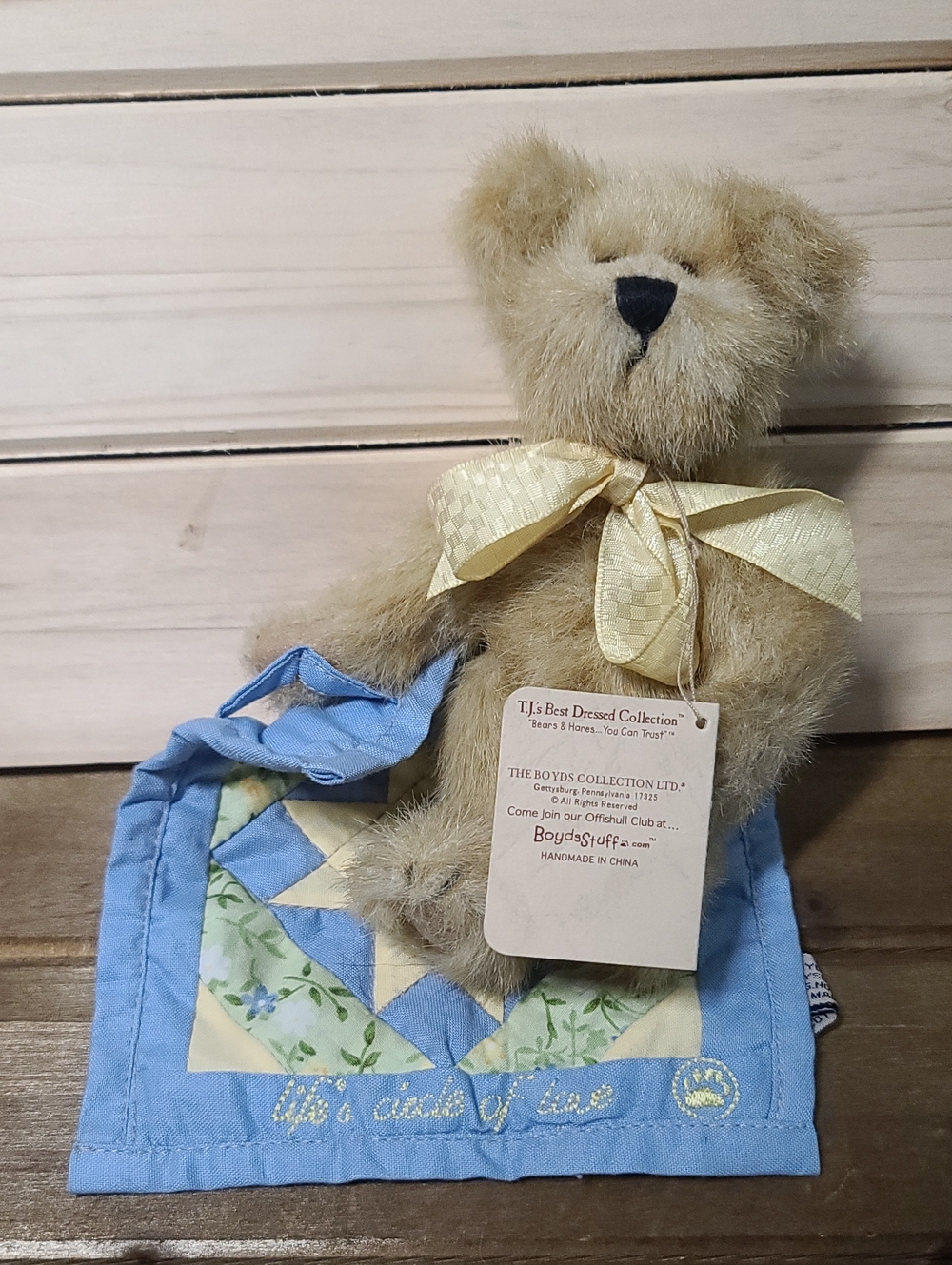 Vintage Boyds Bears plush from "The TJ's Best Dressed Collection"